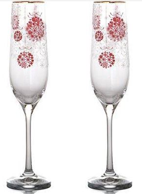 Набор бокалов для шампанского из 2 шт КРАНЫЕ ШАРЫ 190 мл высот 24 см 674-257